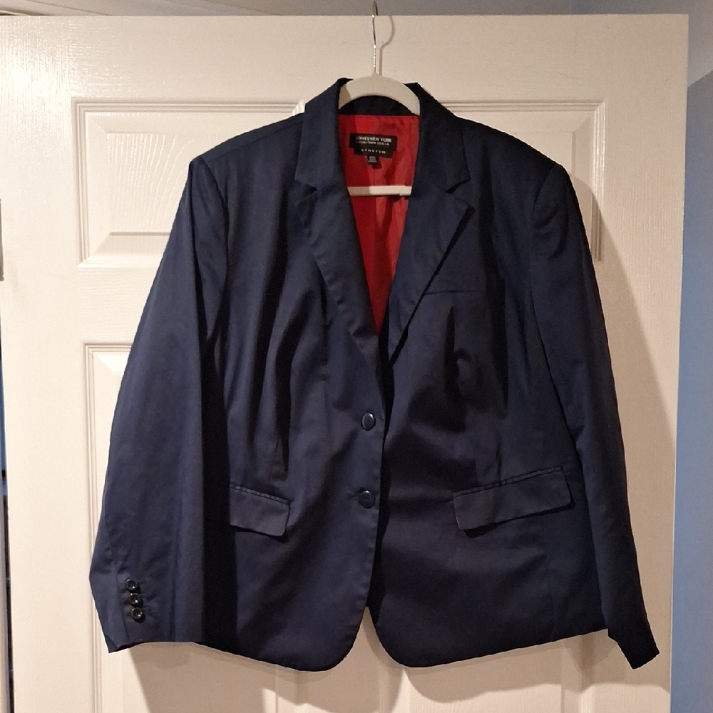 Jones New York Red and Navy Jacket